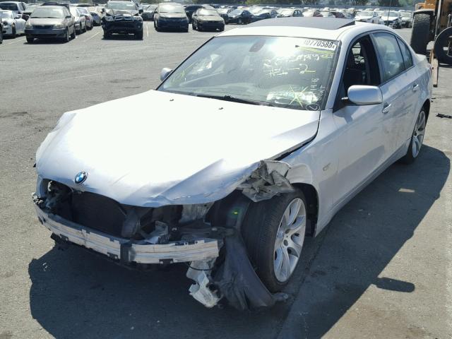 WBANB33565CN63100 - 2005 BMW 545 I SILVER photo 2