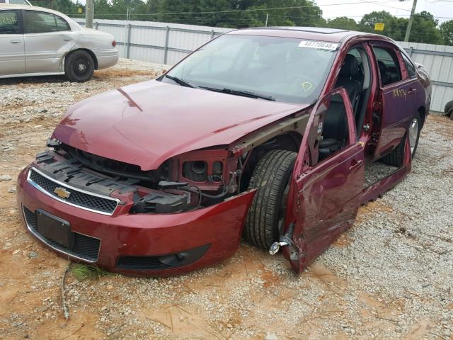 2G1WD58CX81345863 - 2008 CHEVROLET IMPALA SUP 红色 照片 2
