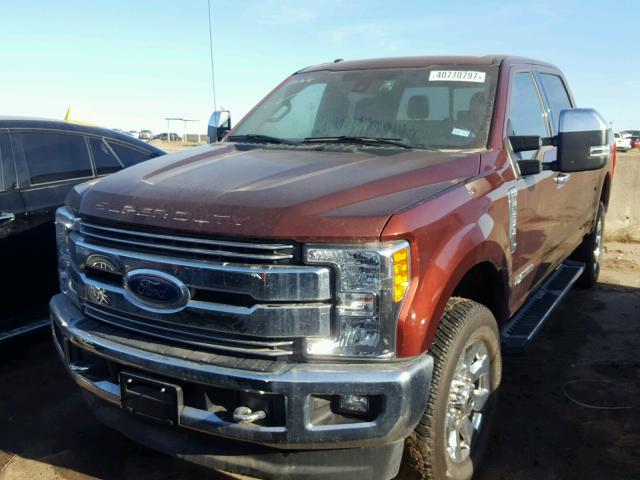 1FT7W2BT3HEB57360 - 2017 FORD F250 SUPER BROWN photo 2