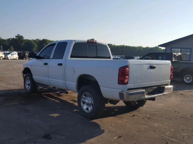 3D7KS28A48G194394 - 2008 DODGE RAM 2500 S WHITE photo 3