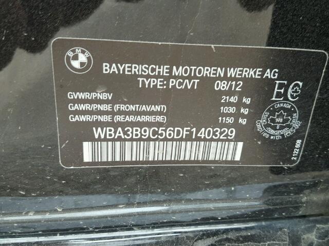 WBA3B9C56DF140329 - 2013 BMW 335 XI 黑色 照片 10