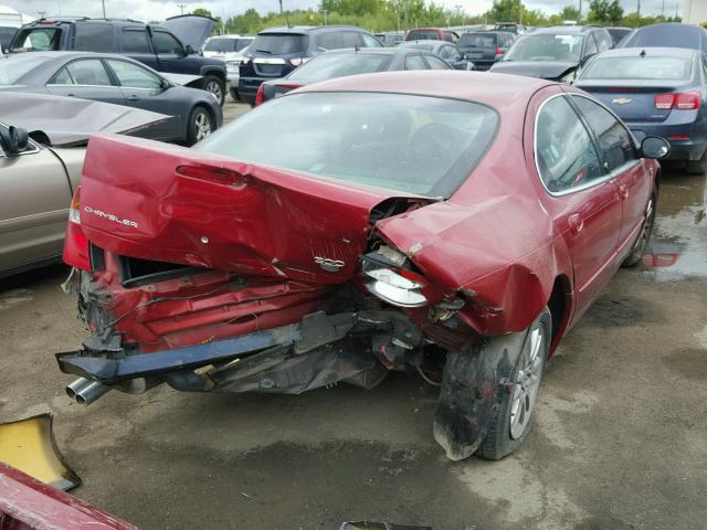 2C3AE66G51H667452 - 2001 CHRYSLER 300M RED photo 4