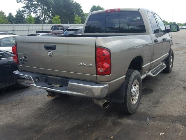3D7KS28A98G135647 - 2008 DODGE RAM 2500 S GRAY photo 4