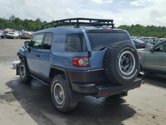 JTEBU4BF8EK197626 - 2014 TOYOTA FJ CRUISER BLUE photo 3