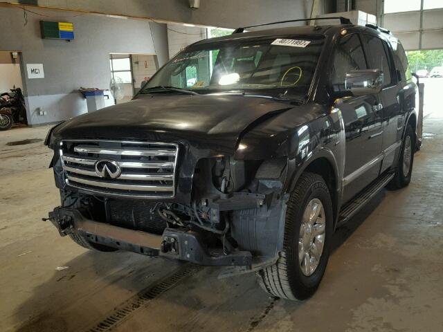 5N3AA08C76N808876 - 2006 INFINITI QX56 BLACK photo 2