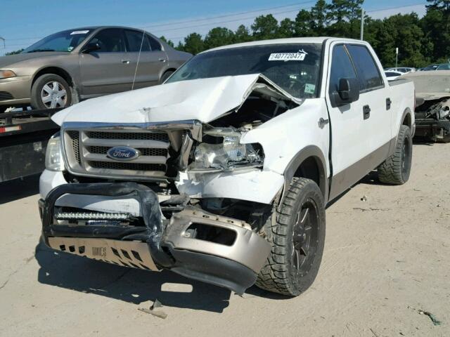 1FTPW12525KE85832 - 2005 FORD F150 SUPER WHITE photo 2