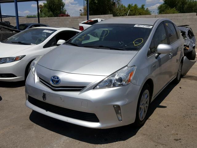 JTDZN3EU3C3051386 - 2012 TOYOTA PRIUS V SILVER photo 2