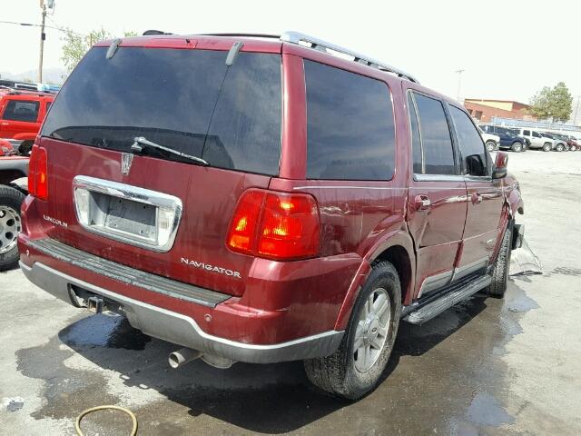 5LMFU27R44LJ20945 - 2004 LINCOLN NAVIGATOR 栗色 照片 4