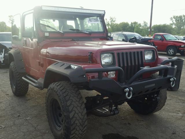 1J4FY19P1RP405324 - 1994 JEEP WRANGLER / RED photo 1