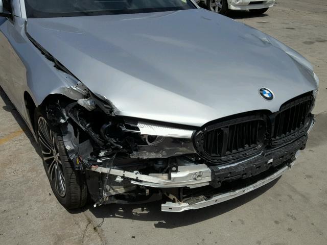 WBAJA7C53JG908112 - 2018 BMW 530 XI SILVER photo 9