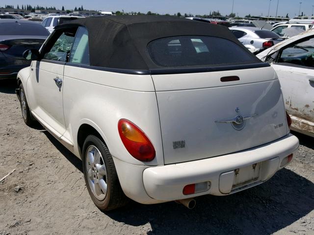 3C3EY55E75T364026 - 2005 CHRYSLER PT CRUISER WHITE photo 3