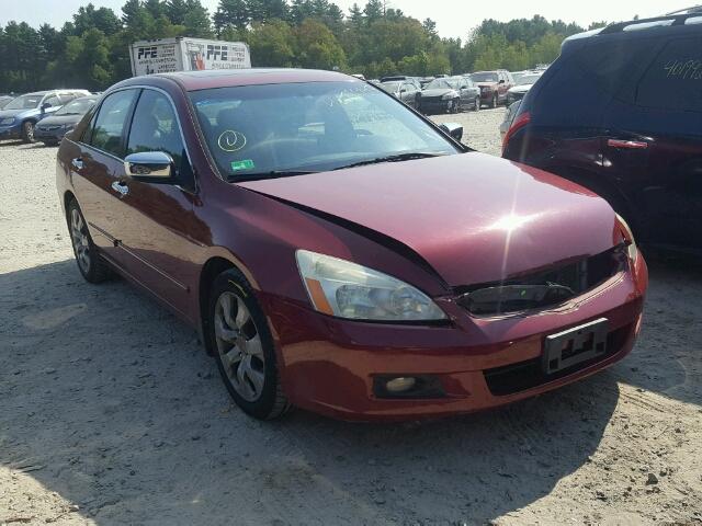 1HGCM66557A024971 - 2007 HONDA ACCORD RED photo 1