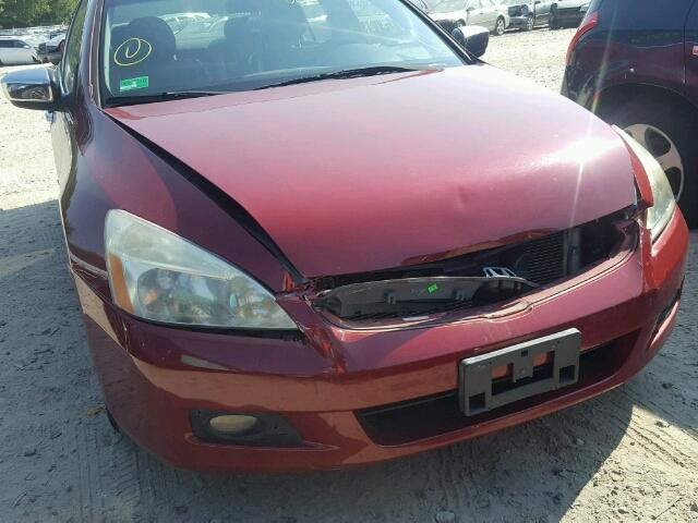 1HGCM66557A024971 - 2007 HONDA ACCORD RED photo 9