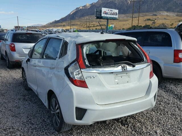 3HGGK5G81FM708900 - 2015 HONDA FIT WHITE photo 3