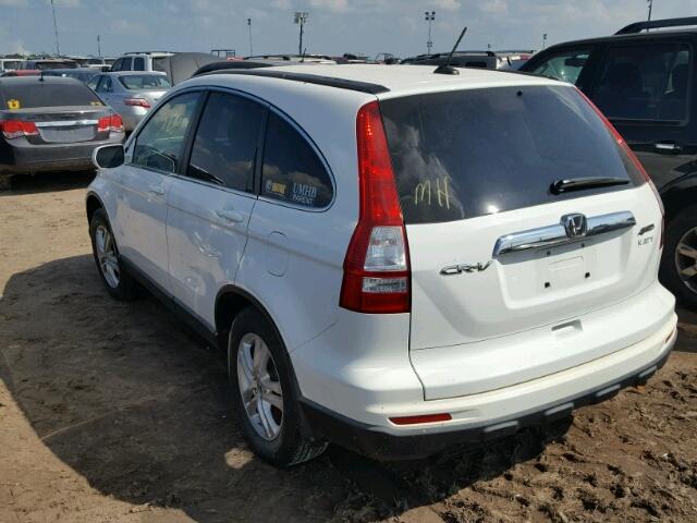 5J6RE4H7XAL051145 - 2010 HONDA CR-V WHITE photo 3