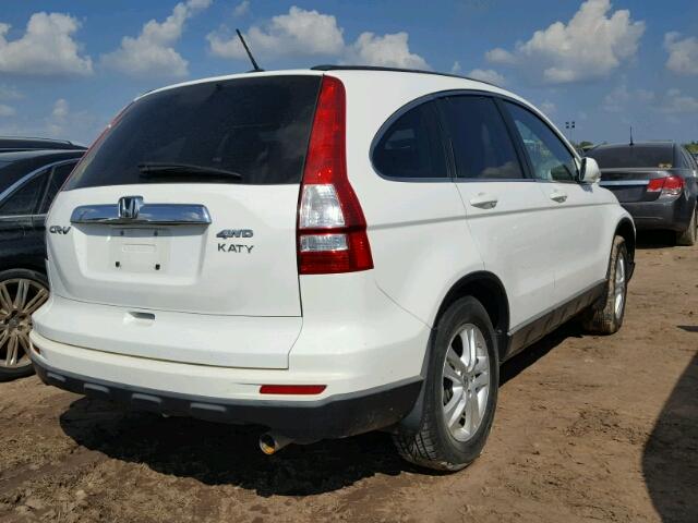 5J6RE4H7XAL051145 - 2010 HONDA CR-V WHITE photo 4