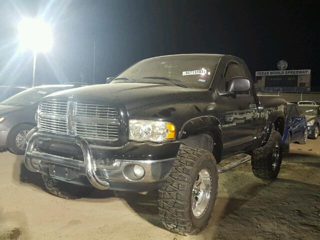 1D7HU16D73J610599 - 2003 DODGE RAM 1500 BLACK photo 2