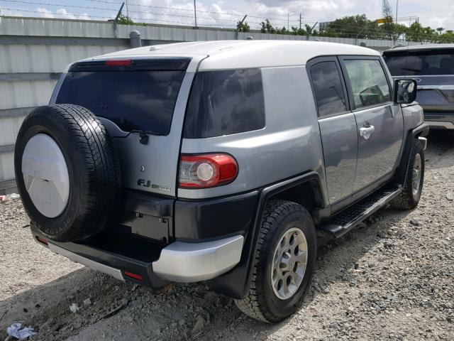 JTEBU4BF4CK134407 - 2012 TOYOTA FJ CRUISER SILVER photo 4