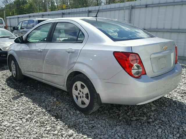 1G1JA5SH1D4250596 - 2013 CHEVROLET SONIC LS 银色 照片 3
