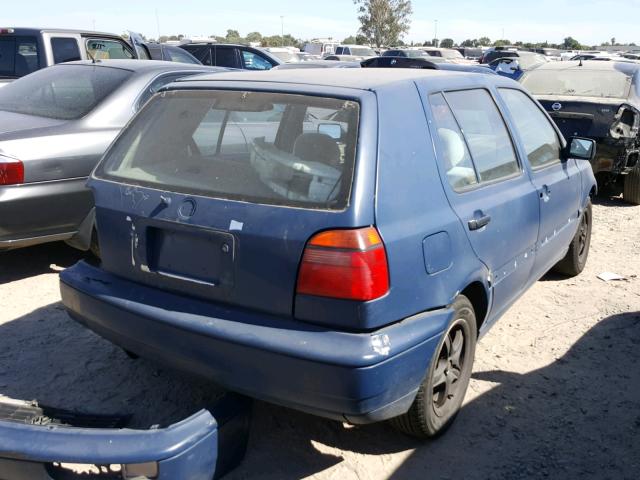 3VWFB81H5VM136004 - 1997 VOLKSWAGEN GOLF GL BLUE photo 4