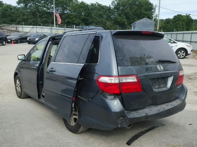 5FNRL38635B421387 - 2005 HONDA ODYSSEY EX GRAY photo 3