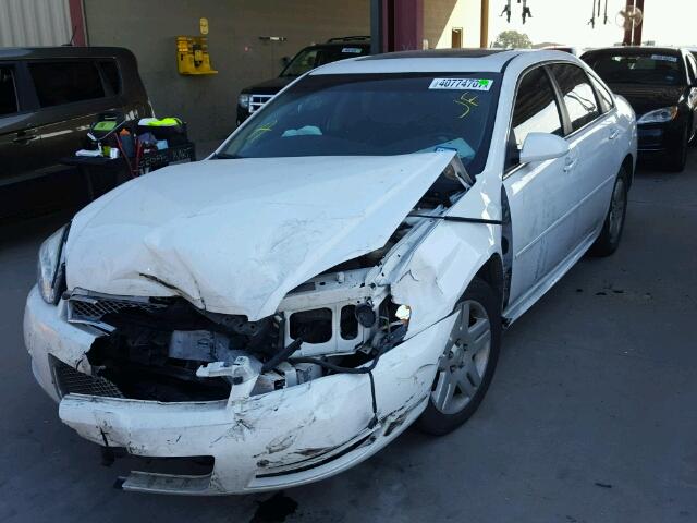 2G1WB5E38E1131119 - 2014 CHEVROLET IMPALA LIM WHITE photo 2