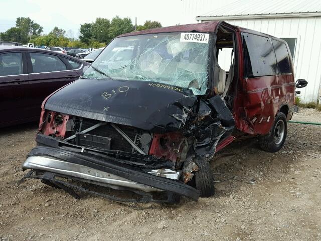 1GNDM19Z0MB128186 - 1991 CHEVROLET ASTRO MAROON photo 2