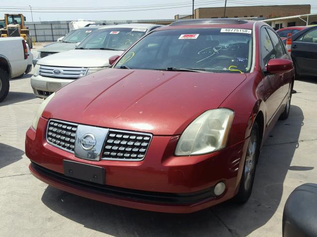 1N4BA41E35C862793 - 2005 NISSAN MAXIMA SE BURGUNDY photo 2