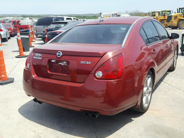 1N4BA41E35C862793 - 2005 NISSAN MAXIMA SE BURGUNDY photo 4