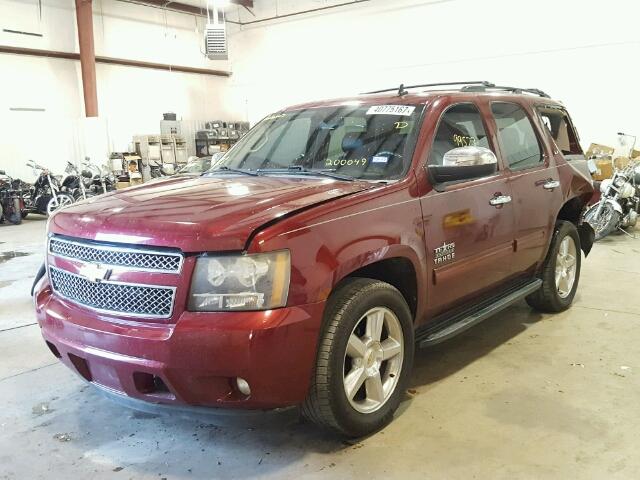 1GNUCBE07AR200049 - 2010 CHEVROLET TAHOE C150 MAROON photo 2