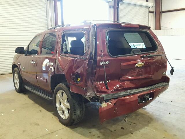 1GNUCBE07AR200049 - 2010 CHEVROLET TAHOE C150 MAROON photo 3