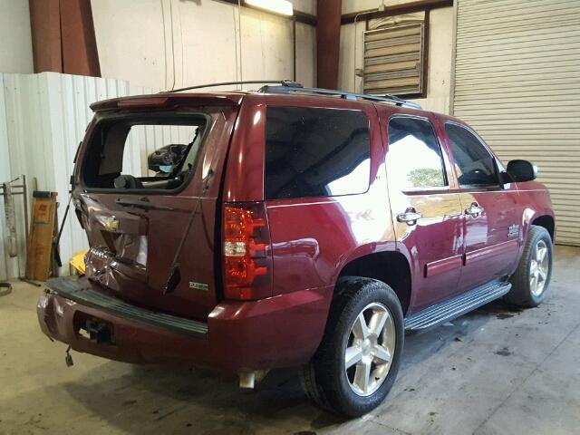 1GNUCBE07AR200049 - 2010 CHEVROLET TAHOE C150 MAROON photo 4