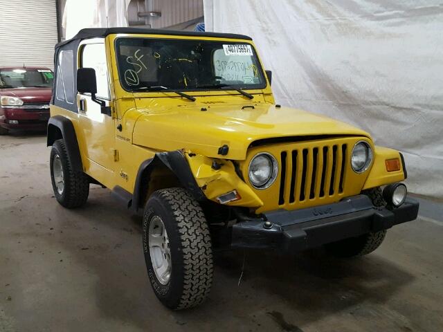 1J4FA29P11P368306 - 2001 JEEP WRANGLER / YELLOW photo 1