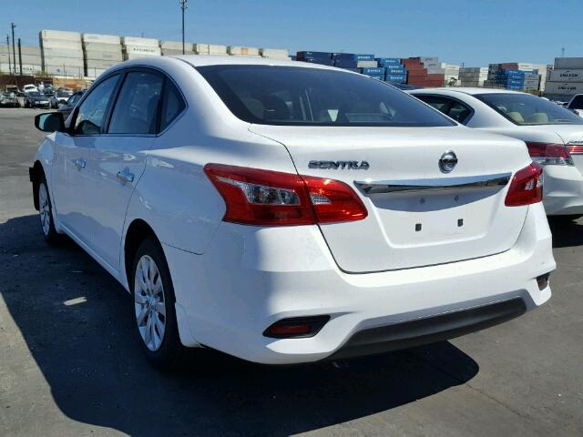 3N1AB7AP7HY221814 - 2017 NISSAN SENTRA S WHITE photo 3