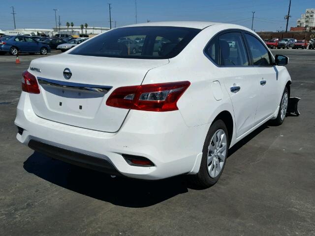 3N1AB7AP7HY221814 - 2017 NISSAN SENTRA S WHITE photo 4