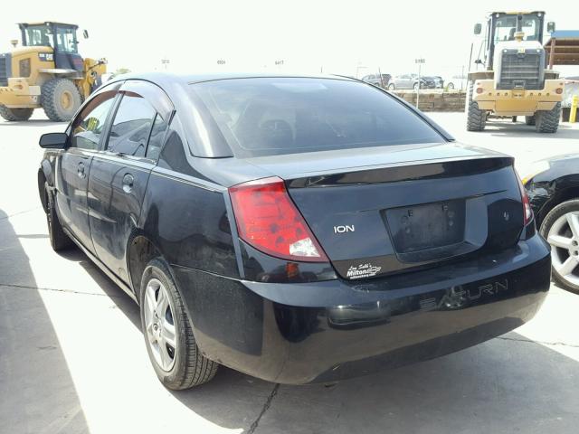 1G8AJ55FX7Z185976 - 2007 SATURN ION LEVEL BLACK photo 3