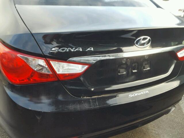 5NPEC4AC4DH568841 - 2013 HYUNDAI SONATA SE BLACK photo 9