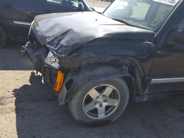 1J4RH4GK0AC124939 - 2010 JEEP COMMANDER BLACK photo 9