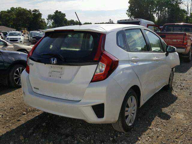 JHMGK5H51HS008970 - 2017 HONDA FIT LX WHITE photo 4