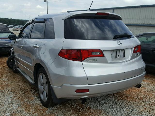 5J8TB18278A010292 - 2008 ACURA RDX SILVER photo 3