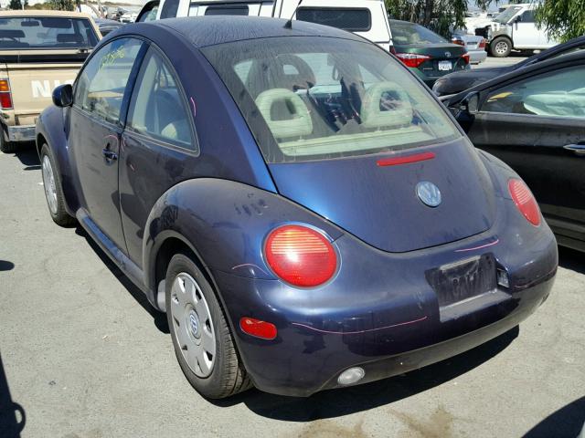 3VWCK21C82M409159 - 2002 VOLKSWAGEN NEW BEETLE ლურჯი ფოტო 3
