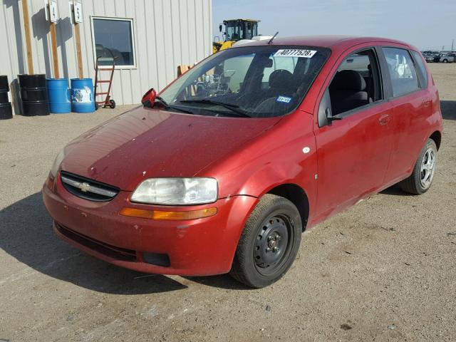 KL1TD66637B795762 - 2007 CHEVROLET AVEO BASE Qırmızı foto 2