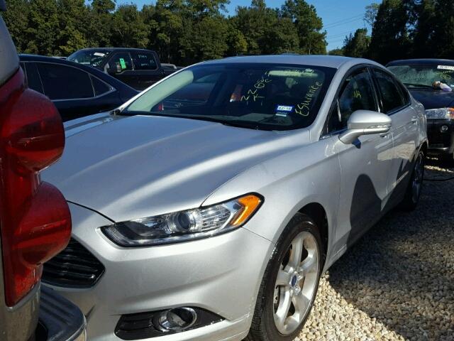 3FA6P0HD4ER313465 - 2014 FORD FUSION SE SILVER photo 2