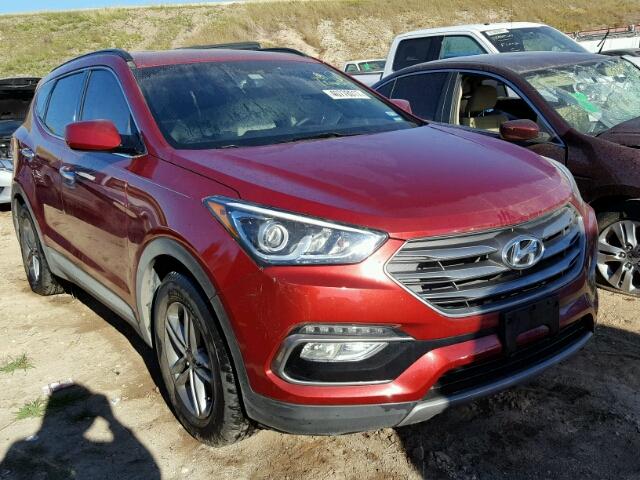 5XYZU3LBXHG400471 - 2017 HYUNDAI SANTA FE S RED photo 1