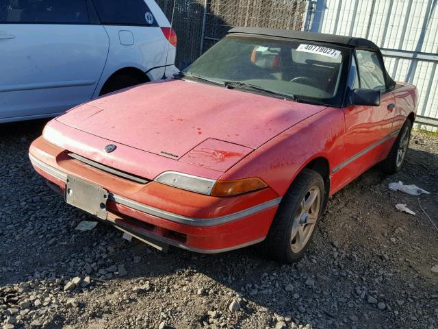 6MPCT01Z4M8616818 - 1991 MERCURY CAPRI RED photo 2