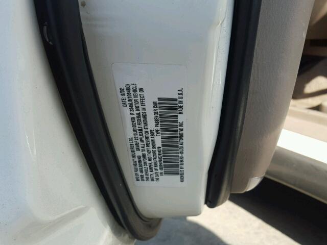 4S3BH675837619379 - 2003 SUBARU LEGACY OUT WHITE photo 10