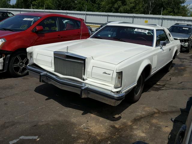 9Y89S760809 - 1979 LINCOLN MARK V WHITE photo 2