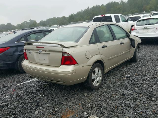 1FAFP34N57W122508 - 2007 FORD FOCUS ZX4 GOLD photo 4