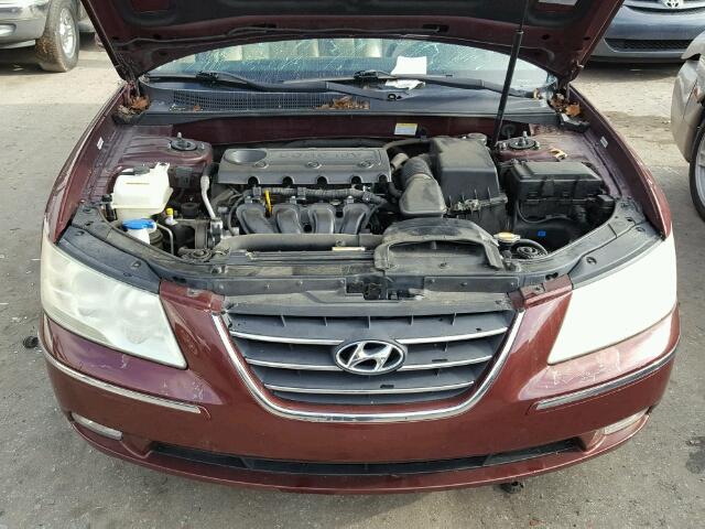 5NPEU46C19H507220 - 2009 HYUNDAI SONATA SE BROWN photo 7