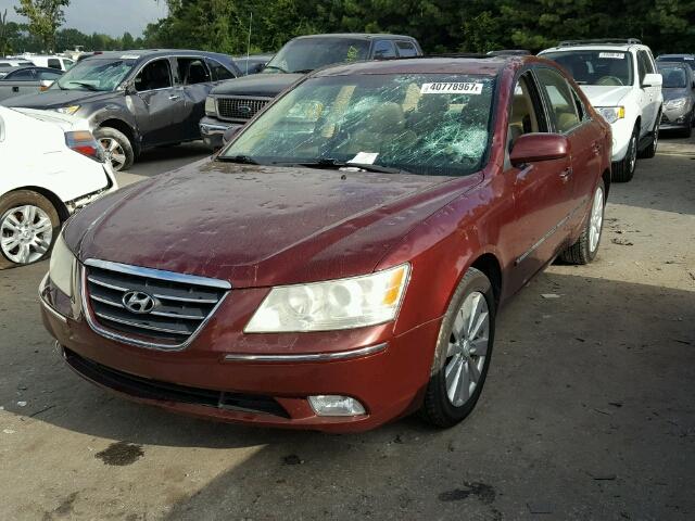 5NPEU46C19H507220 - 2009 HYUNDAI SONATA SE BROWN photo 9